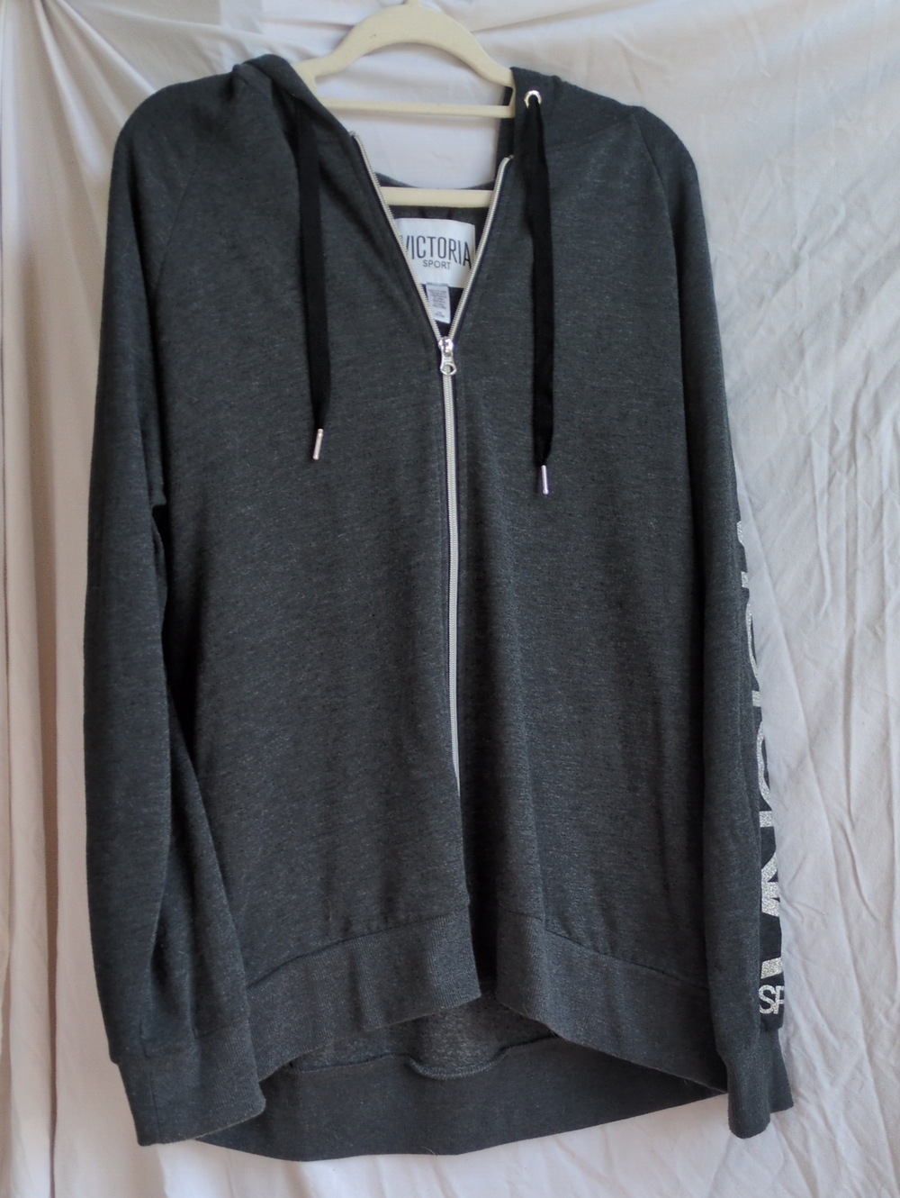 Victoria's Secret Charcoal Gray Zip-Up Hoodie